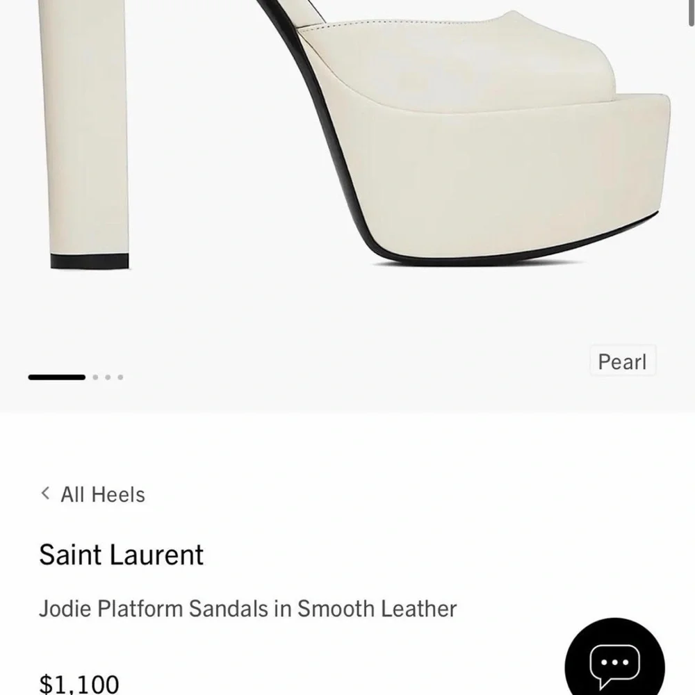 Saint Laurent Pearl Jodie Platform Heels